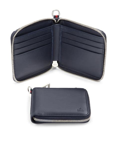 gucci long wallet zip blue|Gucci wallet price in usa.